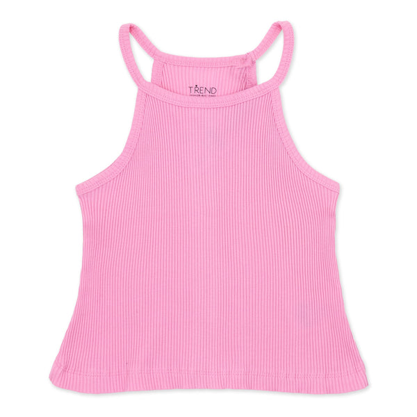 זוג גופיות ריב חלקות סגורות בנות