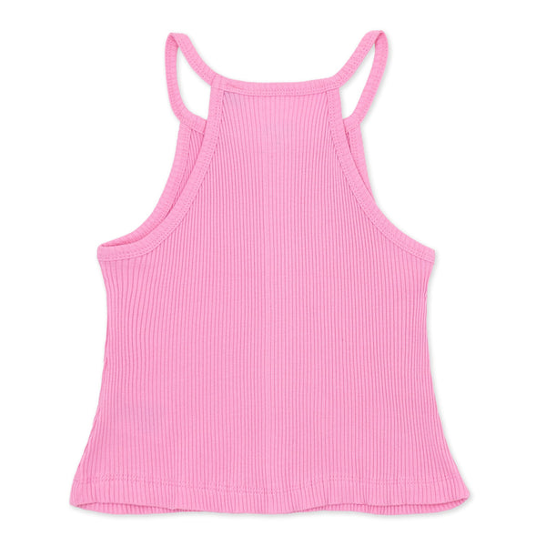 זוג גופיות ריב חלקות סגורות בנות