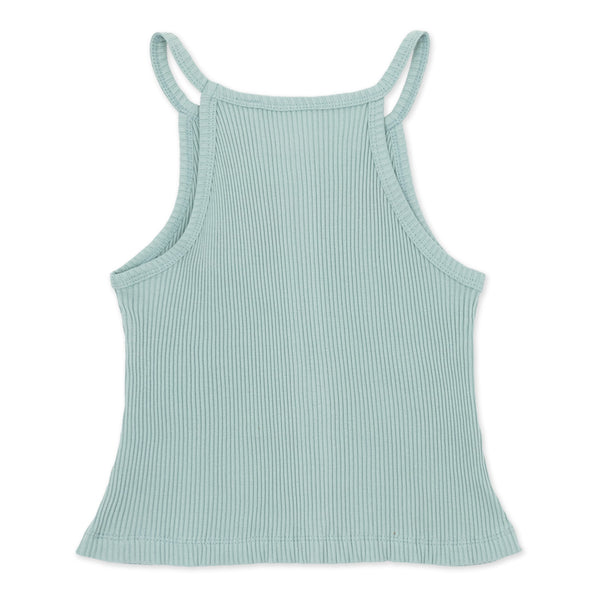 זוג גופיות ריב חלקות סגורות בנות