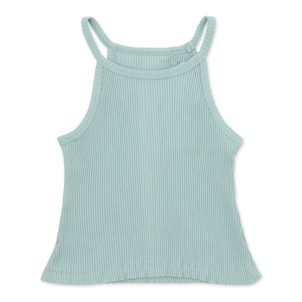 זוג גופיות ריב חלקות סגורות בנות