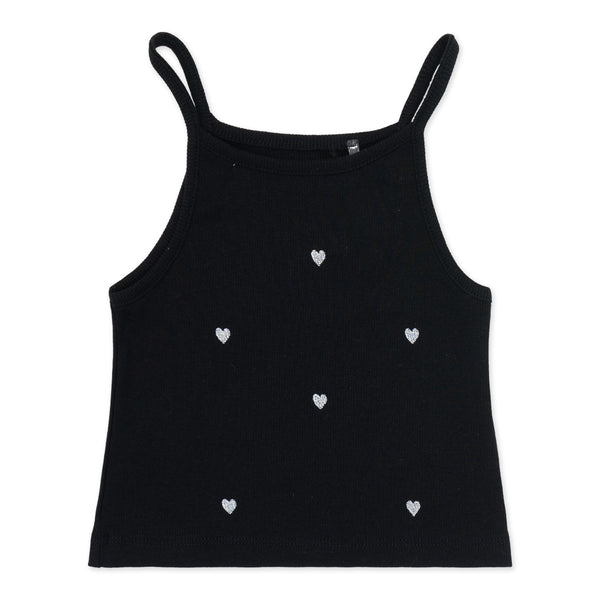 זוג גופיות ריב רקומות תותים ולבבות בנות