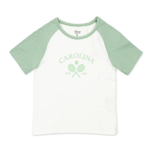 זוג חולצות עם אפליקציות לבן-קרם בנות