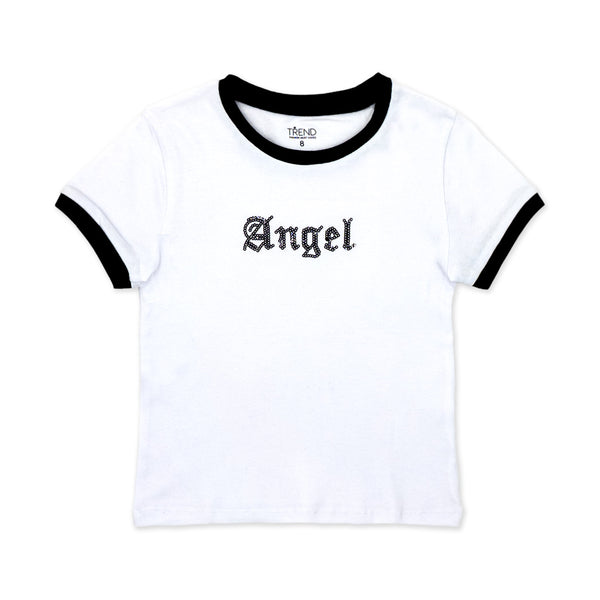 זוג חולצות עם אפליקציות לבן-קרם בנות