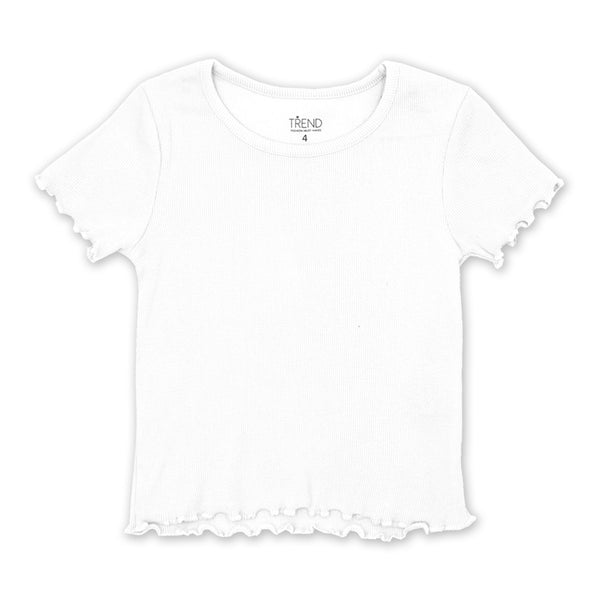 מארז 3 חולצות ריב עם סלסול חסה בנות