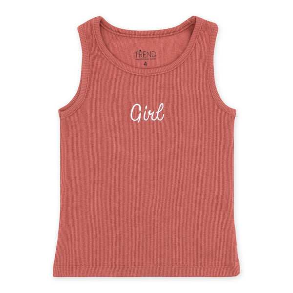 זוג חליפות גופיה בד ריב ורוד אפליקציה ורקמה בנות