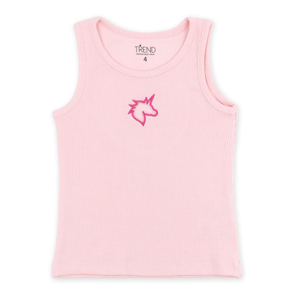 זוג חליפות גופיה בד ריב לבבות וחד קרן בנות