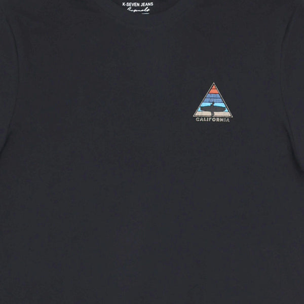 חולצה מודפסת דו צדדית California גברים S-XXL