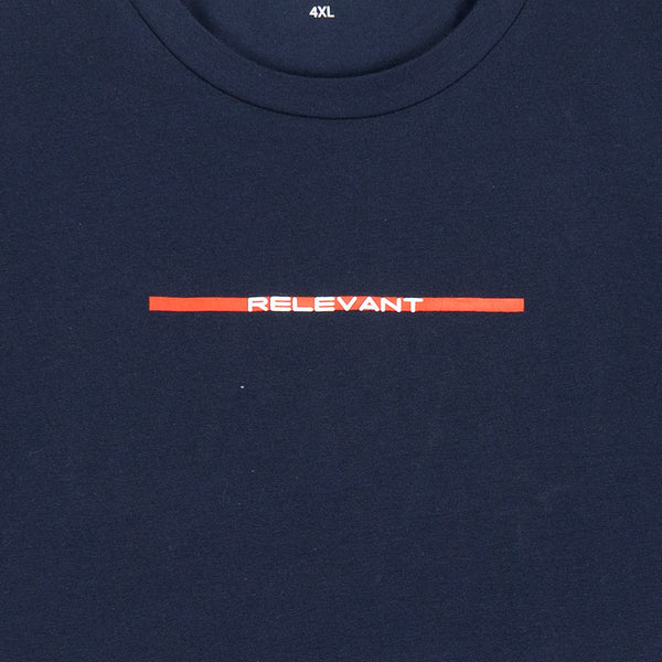 חולצת לייקרה כחול נייבי Relevant מידות גדולות גברים