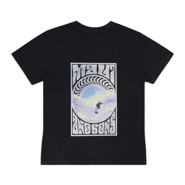 חולצת Maui & Sons שחור-שטוף מודפסת גברים