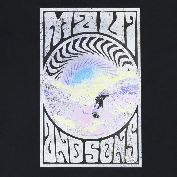 חולצת Maui & Sons שחור-שטוף מודפסת גברים