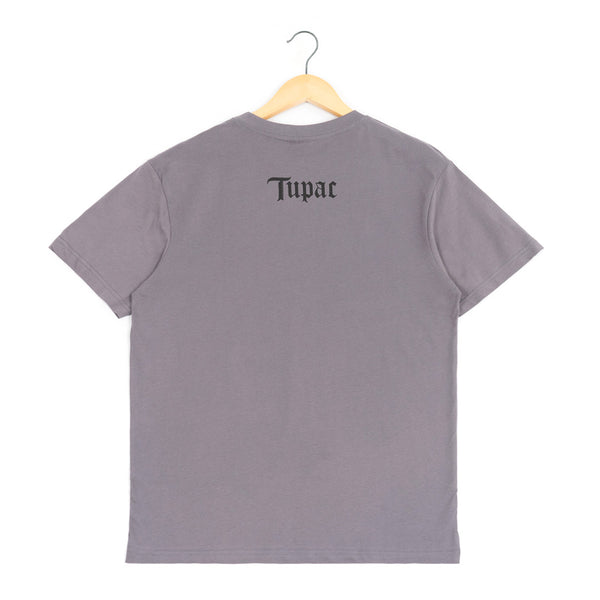 חולצת טופאק שאקור Tupac אוברסייז אפורה גברים