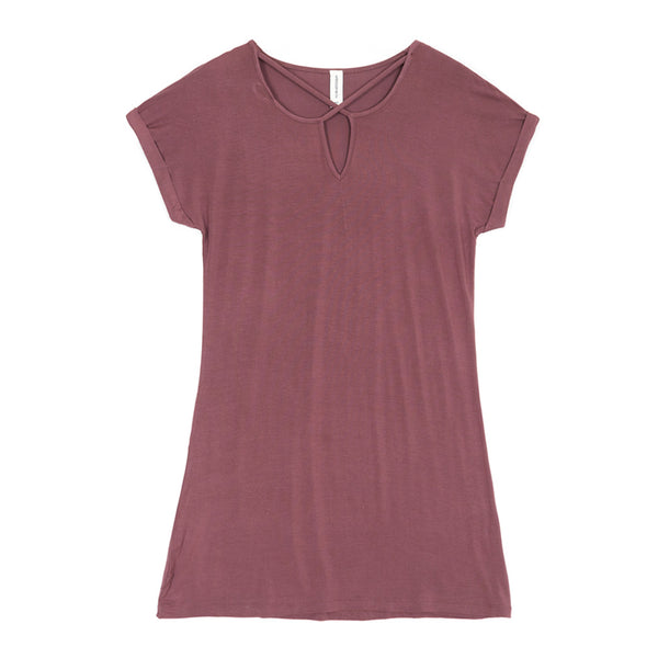 שמלת ויסקוזה עם צווארון וי נשים