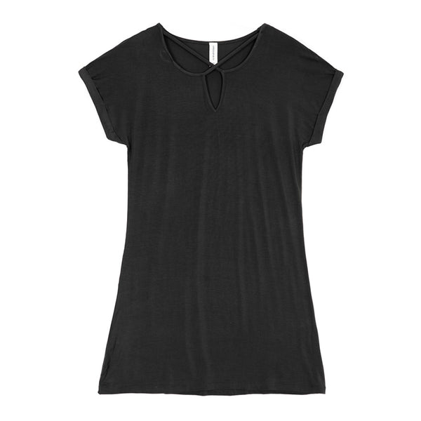 שמלת ויסקוזה עם צווארון וי נשים