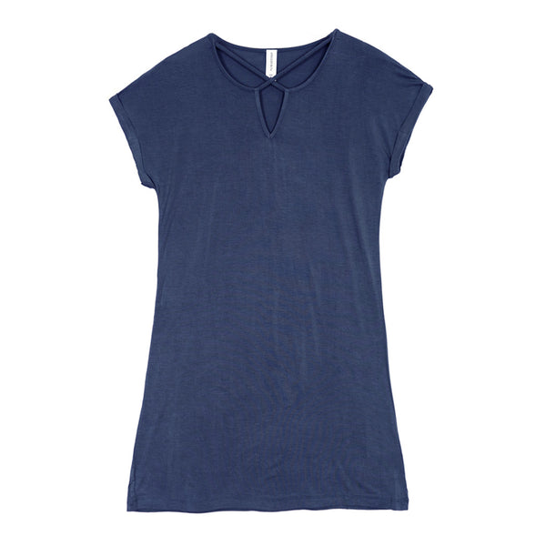 שמלת ויסקוזה עם צווארון וי נשים