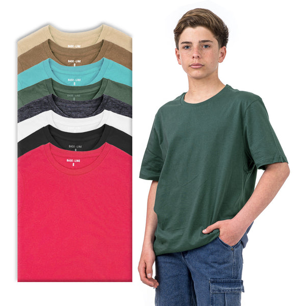 מארז 8 חולצות בייסיק חלקות צווארון ניקי בנים