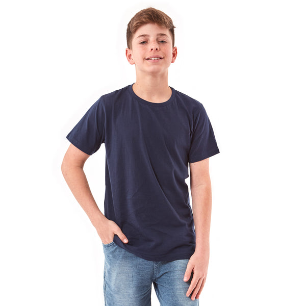 מארז 8 חולצות חלקות צווארון עגול בנים