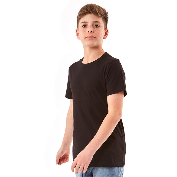 מארז 8 חולצות חלקות צווארון עגול בנים