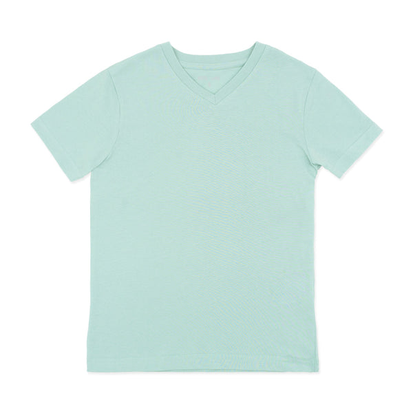 מארז 8 חולצות חלקות צווארון וי בנים