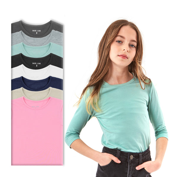 מארז 8 חולצות שרוול 3/4 וצווארון ניקי בנות