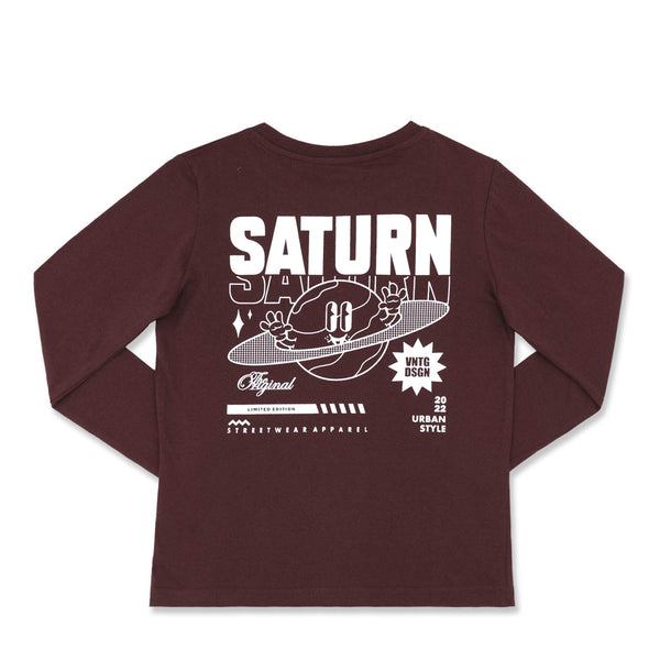 זוג חולצות מעבר מודפסות חום-לבן בנים