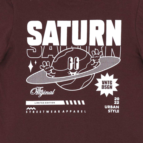 זוג חולצות מעבר מודפסות חום-לבן בנים