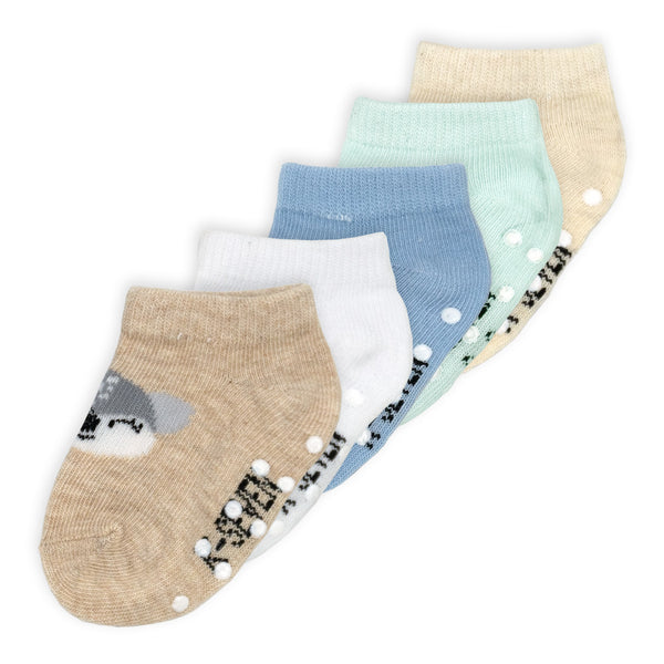 מארז 5 גרבי קרסוליות נגד החלקה