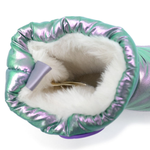 נעלי בית מגף פרווה סטיץ'