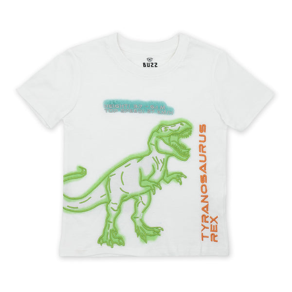 זוג חולצות רקומות טי-רקס ופולקסווגן בנים