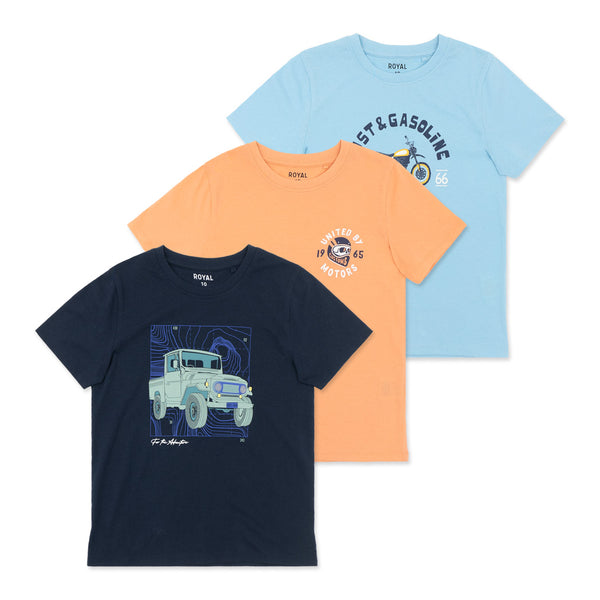 מארז 3 חולצות מודפסות