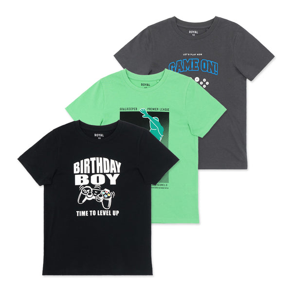 מארז 3 חולצות מודפסות