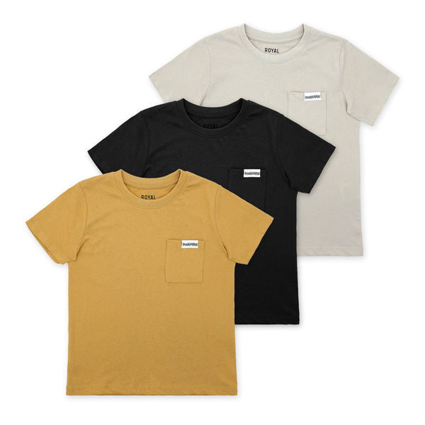 מארז 3 חולצות כיסים