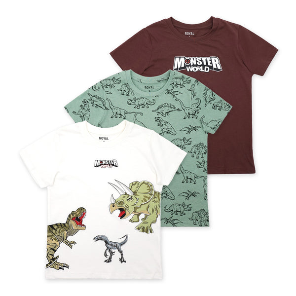 מארז 3 חולצות מודפסות