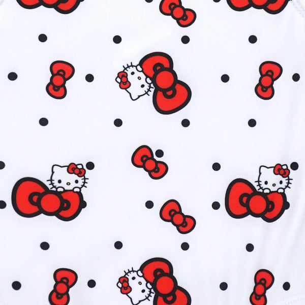 בגד ים לבן הדפס אולאובר Hello Kitty בנות