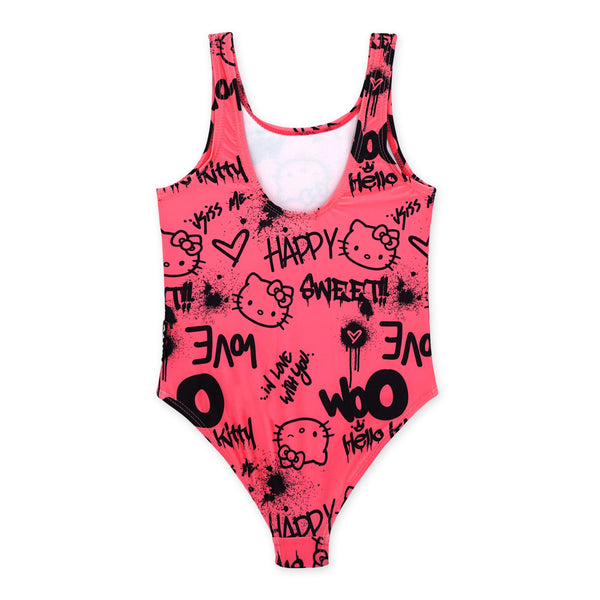 בגד ים עם הדפס אולאובר Hello Kitty בנות