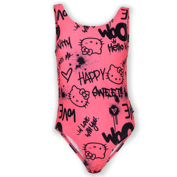 בגד ים עם הדפס אולאובר Hello Kitty בנות