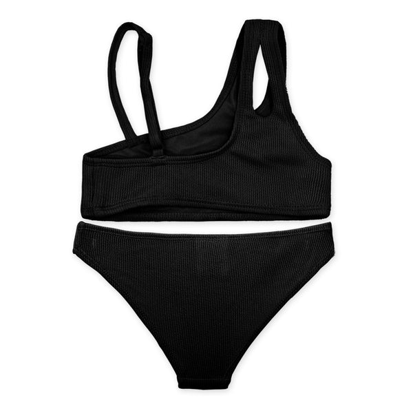 בגד ים ביקיני ריב עם חיתוך בכתף בנות