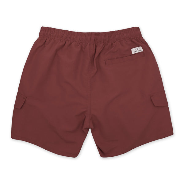 בגד ים דגמח בורדו K7 עם כיסים גברים