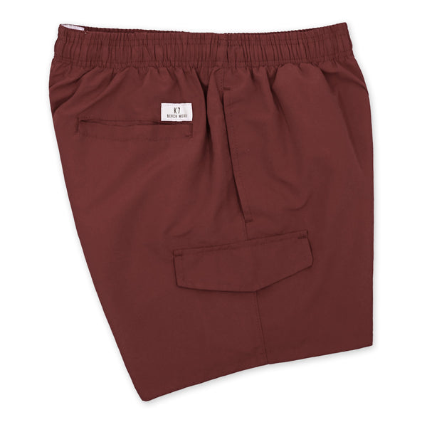 בגד ים דגמח בורדו K7 עם כיסים גברים