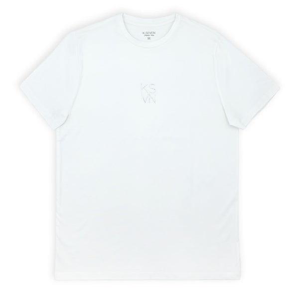 חולצת לייקרה מודפסת KSVN כסוף