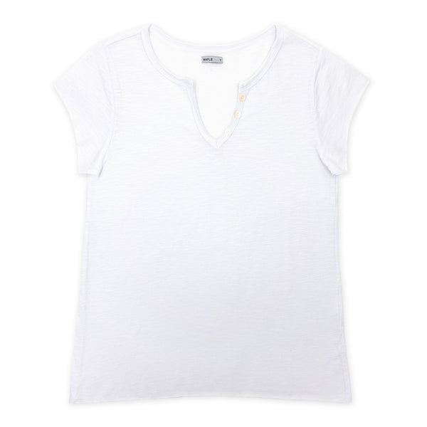 חולצת סלאב עם צווארון וי וכפתורים נשים