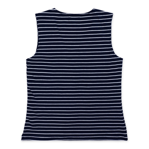 גופיית פסים צווארון וי