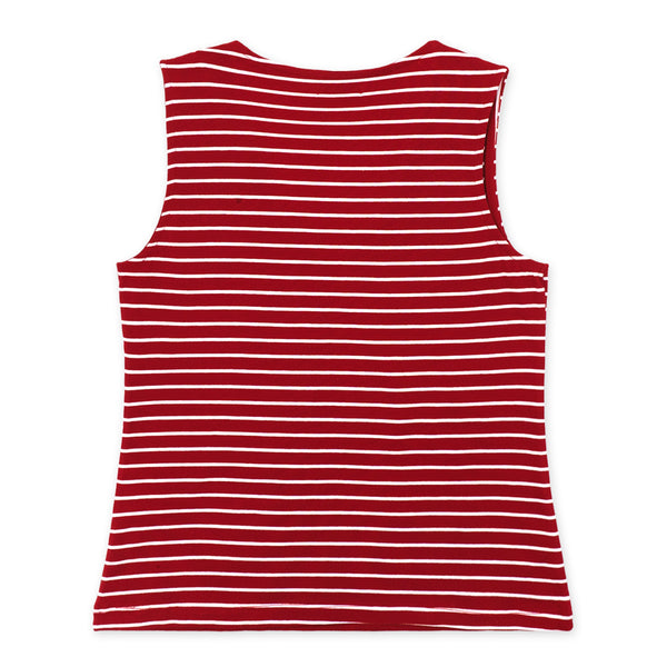 גופיית פסים צווארון וי