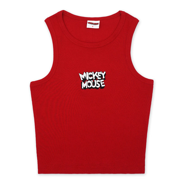 גופיית ריב רקומה לוגו Mickey Mouse נשים