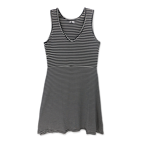 שמלת ויסקוזה פסים ללא שרוול