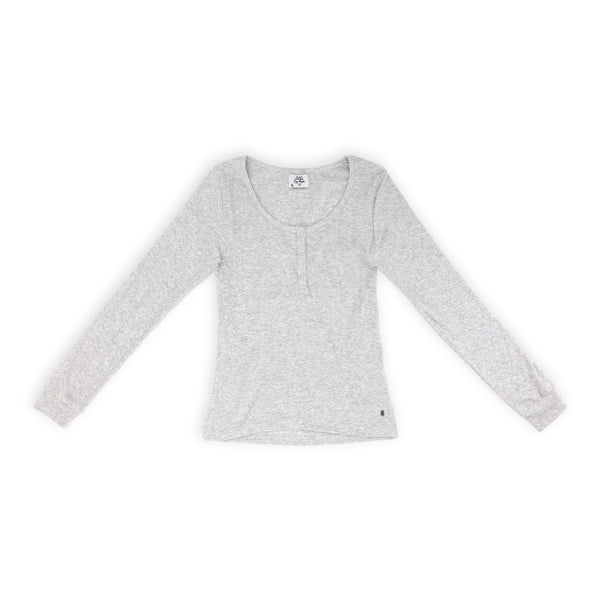 פיג'מה ריב עם חולצת כפתורים