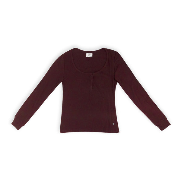 פיג'מה ריב עם חולצת כפתורים