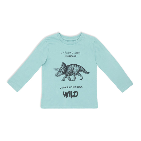חולצת מעבר מודפסת דינוזאור