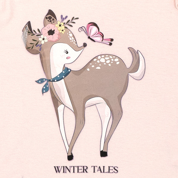 חולצת ראפל מודפסת