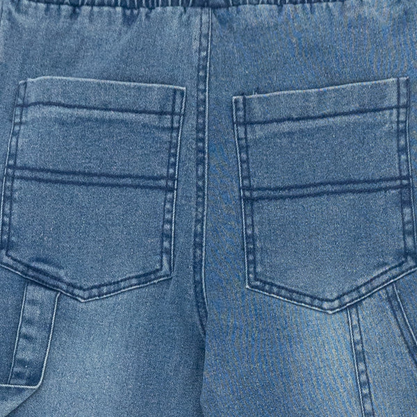 מכנסי ג'ינס חגורת גומי ושרוך