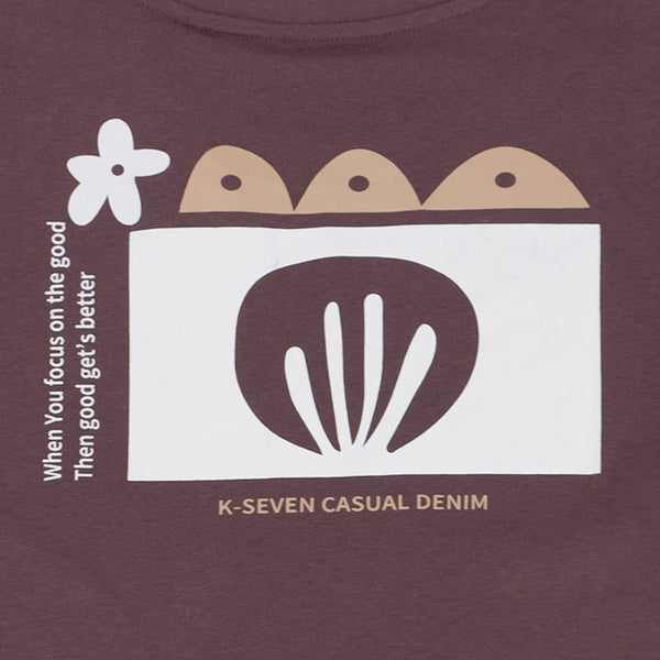 חולצה קצרה מודפסת משני צדדים